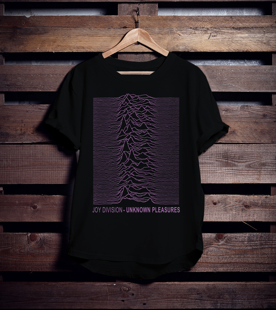 Joy Division Unknown Pleasures Purple Lines T-Shirt
