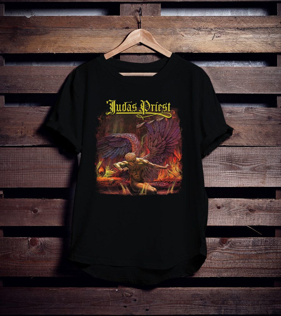Judas Priest Angel Falling In Flames T-Shirt