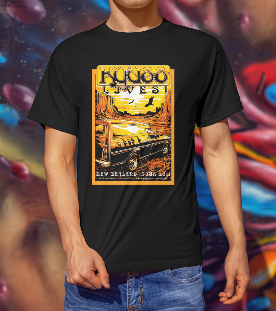 Kyuss Lives New Zealand Tour 2011 T-Shirt