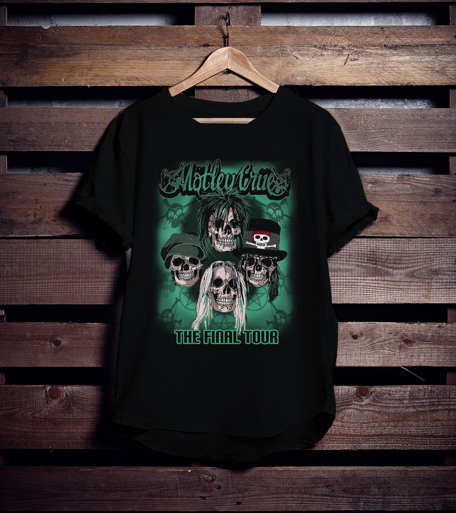 Mötley Crüe The Final Tour Skull Faces T-Shirt