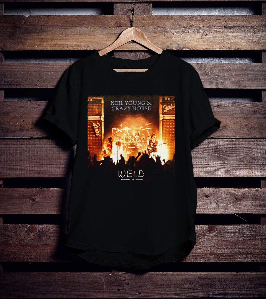 Neil Young & Crazy Horse Weld Live Performance Stage Amps T-Shirt