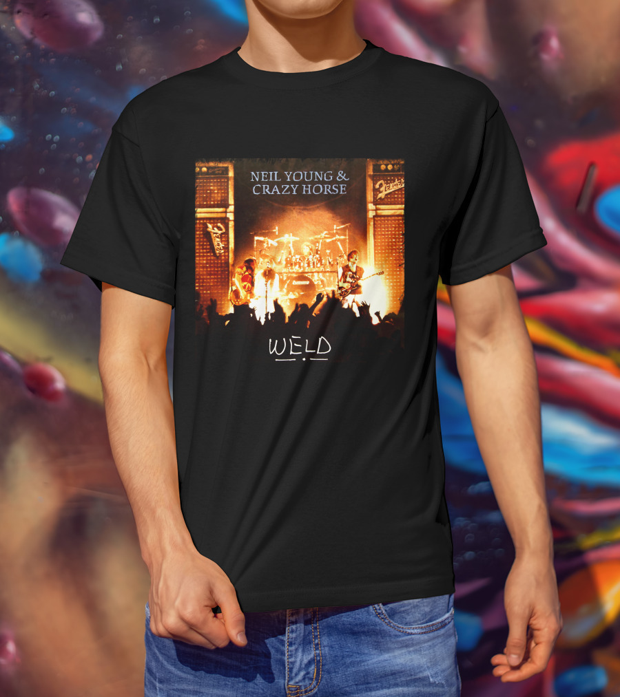 Neil Young & Crazy Horse Weld Live Performance Stage Amps T-Shirt