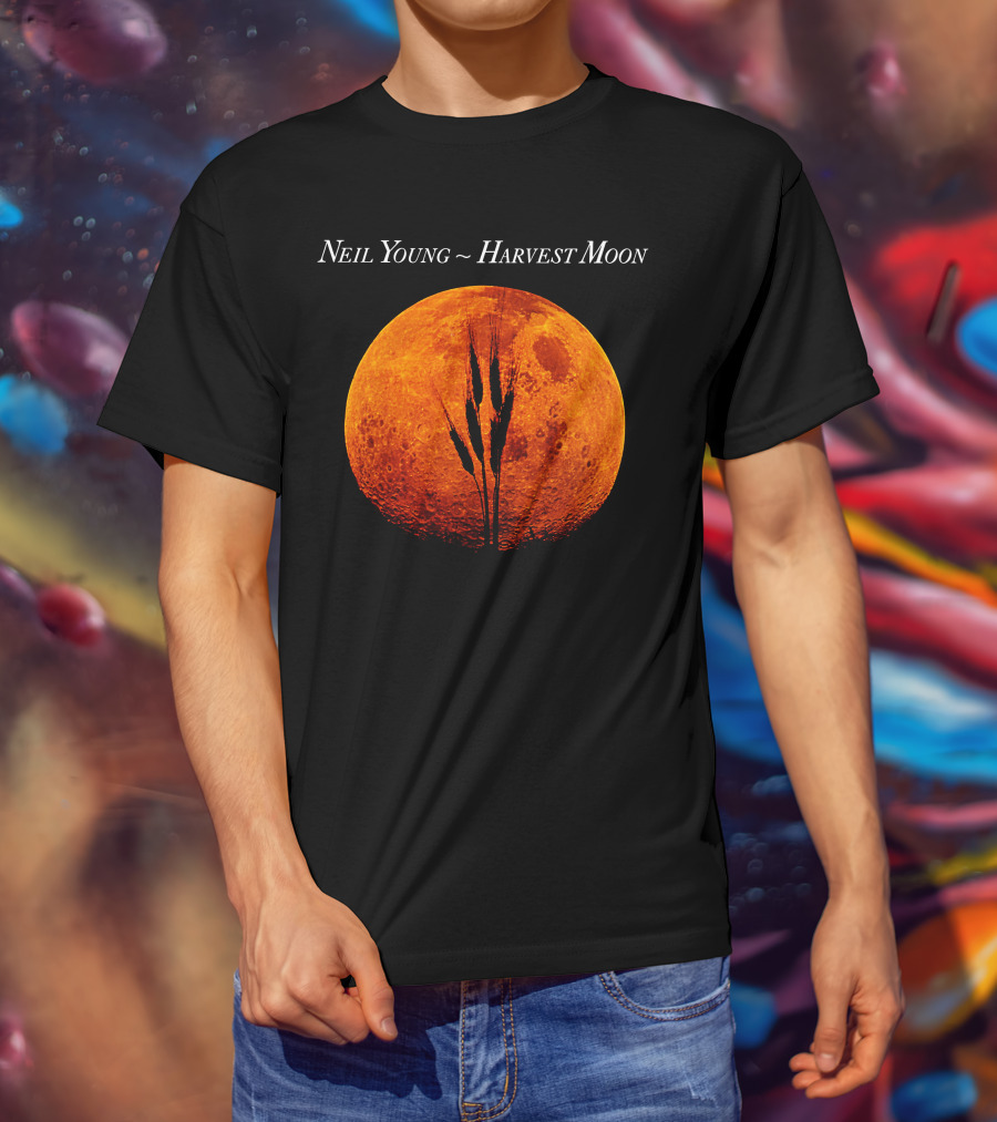 Neil Young Harvest Moon Orange Moon T-Shirt