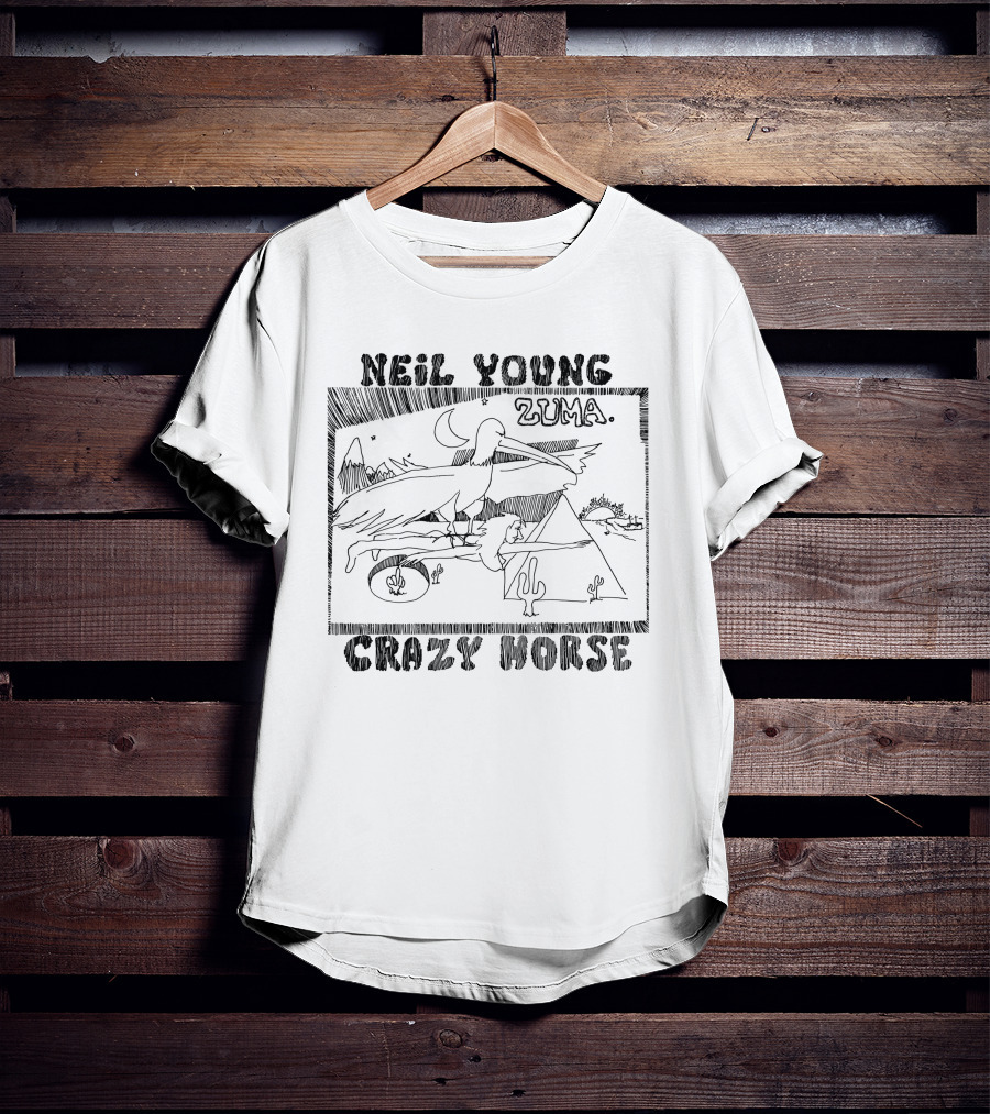 Neil Young Zuma Crazy Horse Artwork T-Shirt