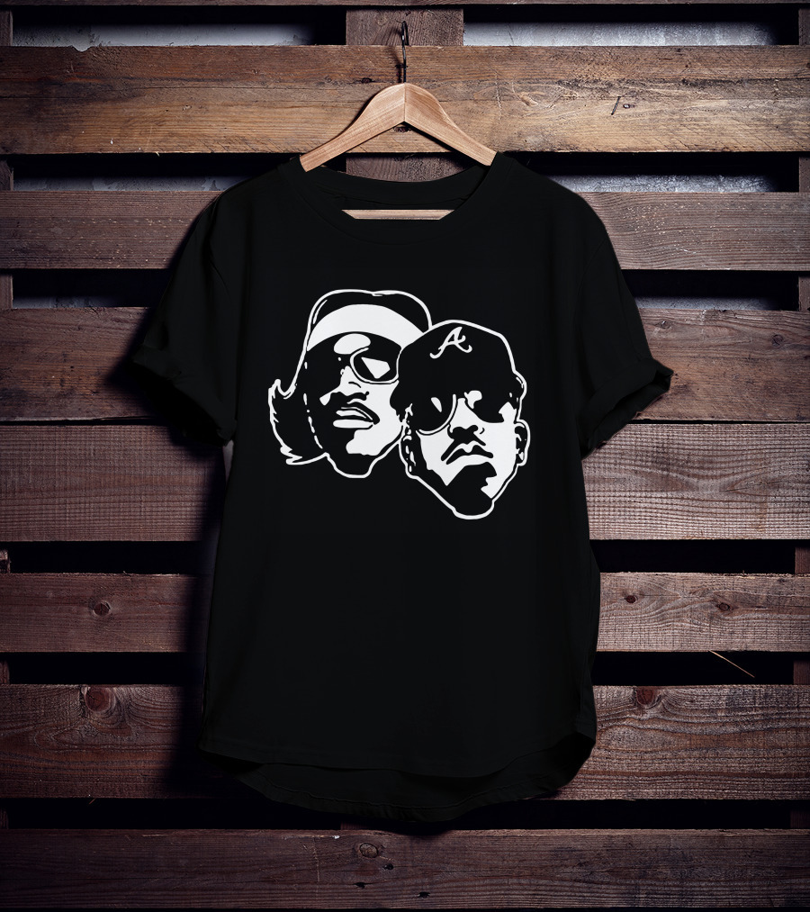 Outkast Andre 3000 Big Boi Silhouette Iconic Hip Hop Duo Baseball Cap Sunglasses T-Shirt
