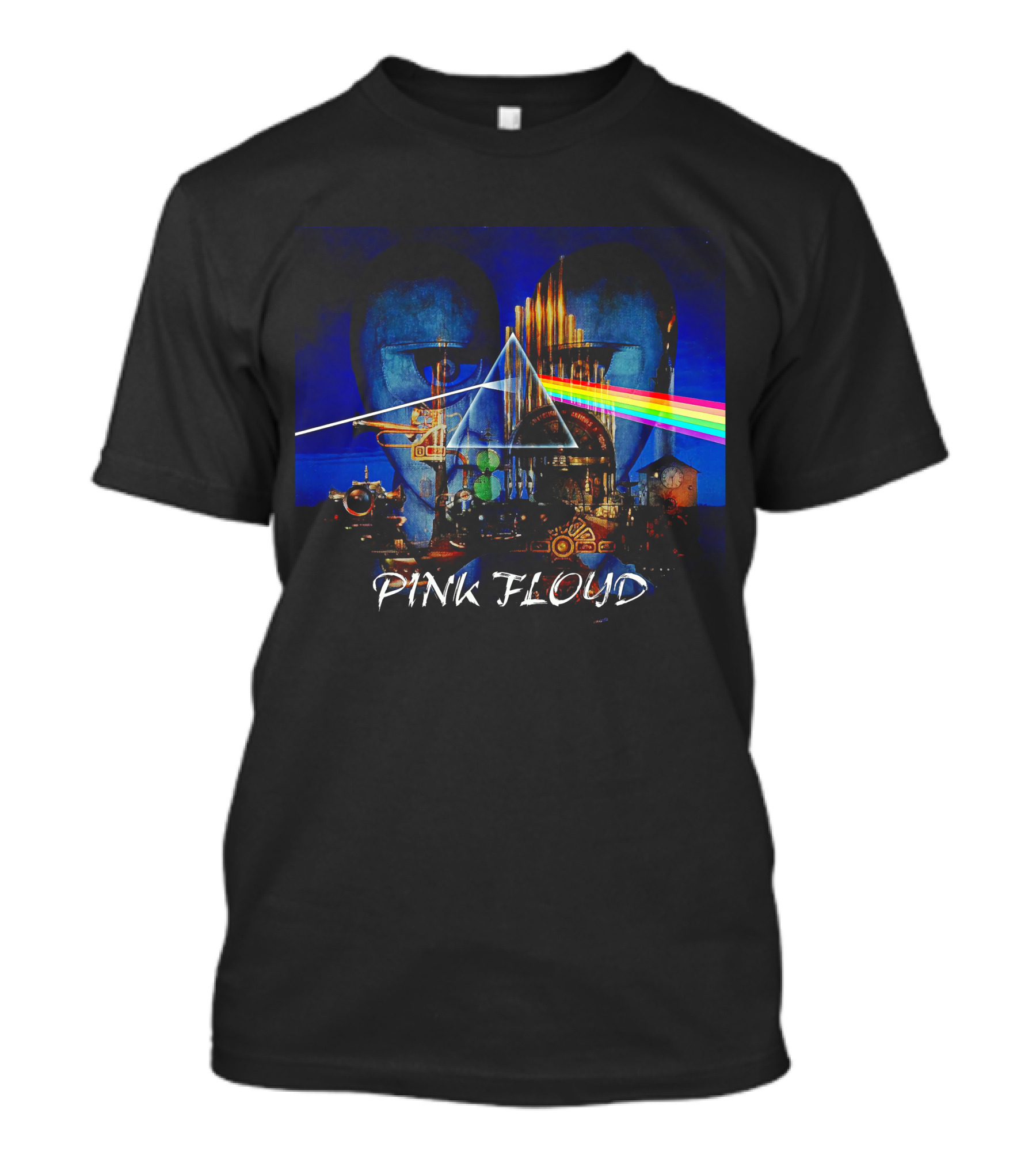 Pfl(32) Dark Side Inspired Pink Floyd Mashup T-Shirt