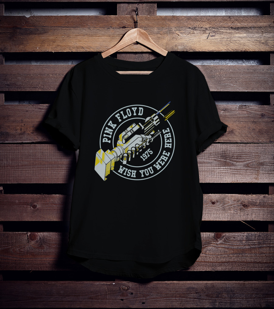 Pink Floyd Wish You Were Here 1975 Handshake Robotic Gear T-Shirt