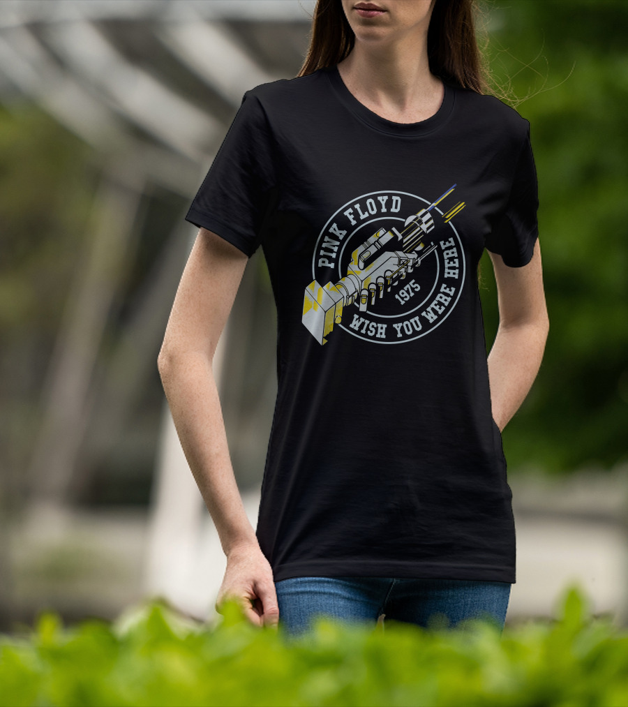 Pink Floyd Wish You Were Here 1975 Handshake Robotic Gear T-Shirt