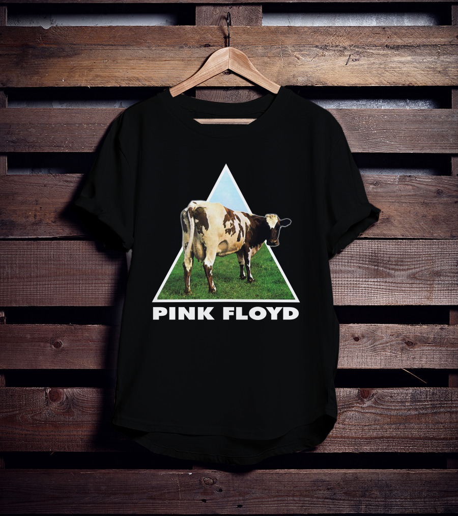 Pfl(43) Pink Floyd Atom Heart Mother Album Cow T-Shirt