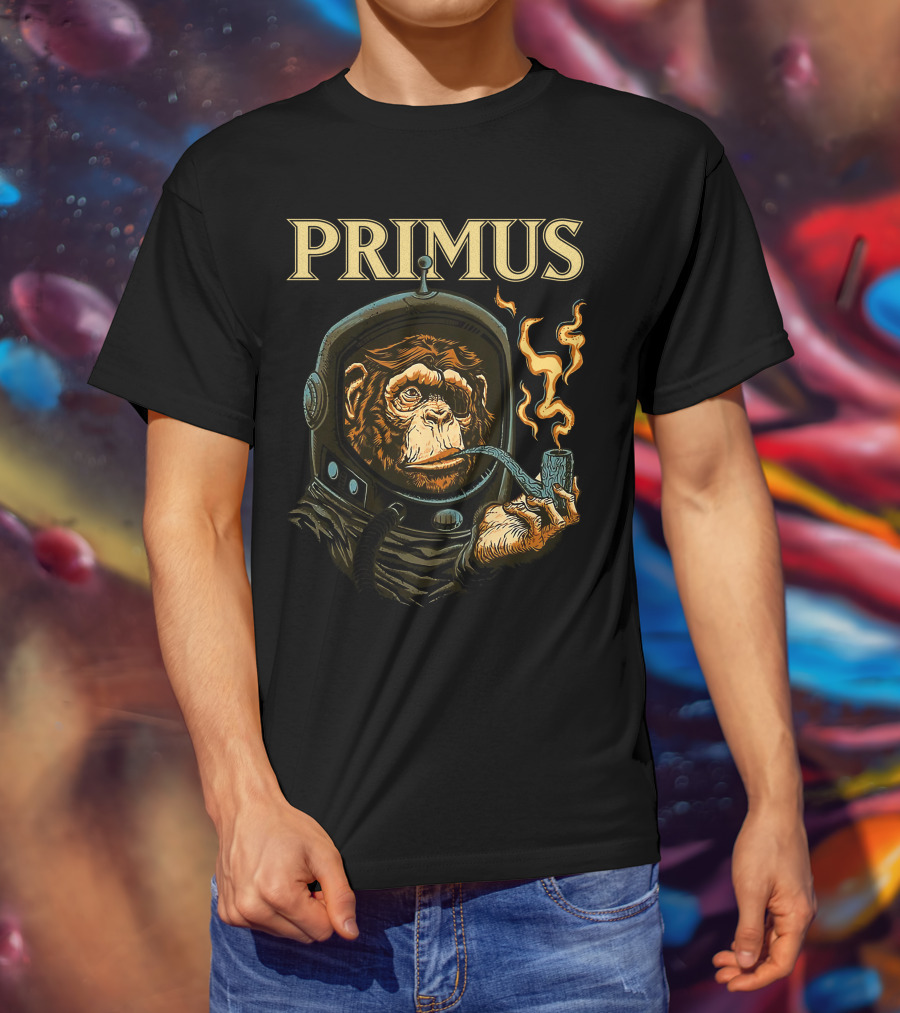 Primus Space Monkey Smoking Pipe T-Shirt