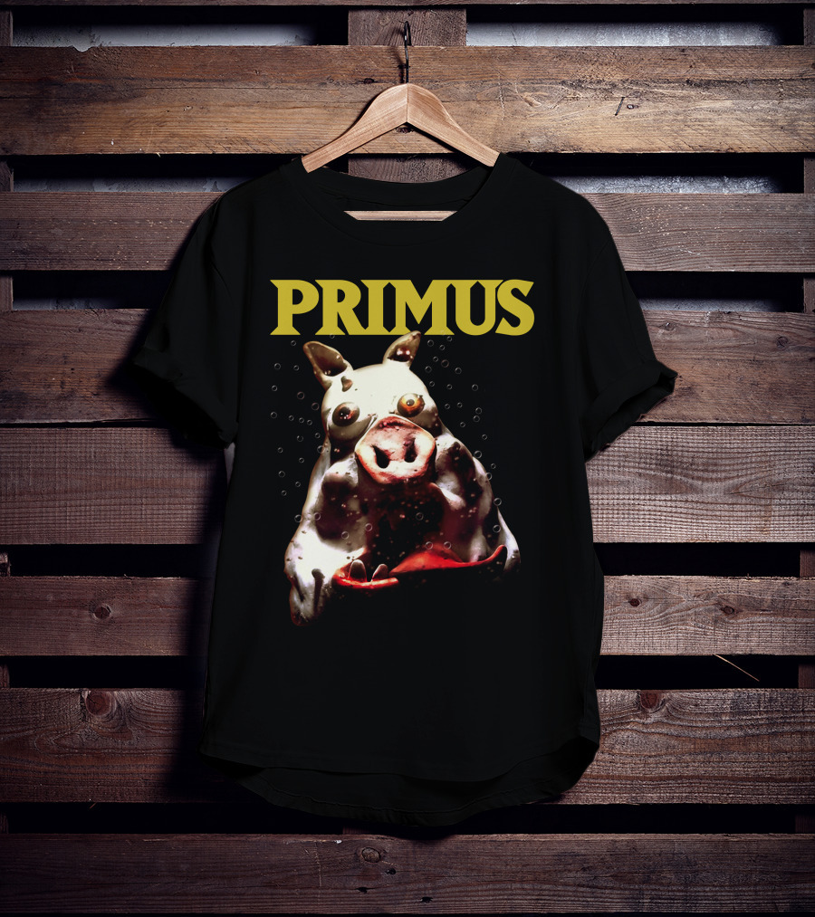 Primus Cow Imagery With Bubbles T-Shirt