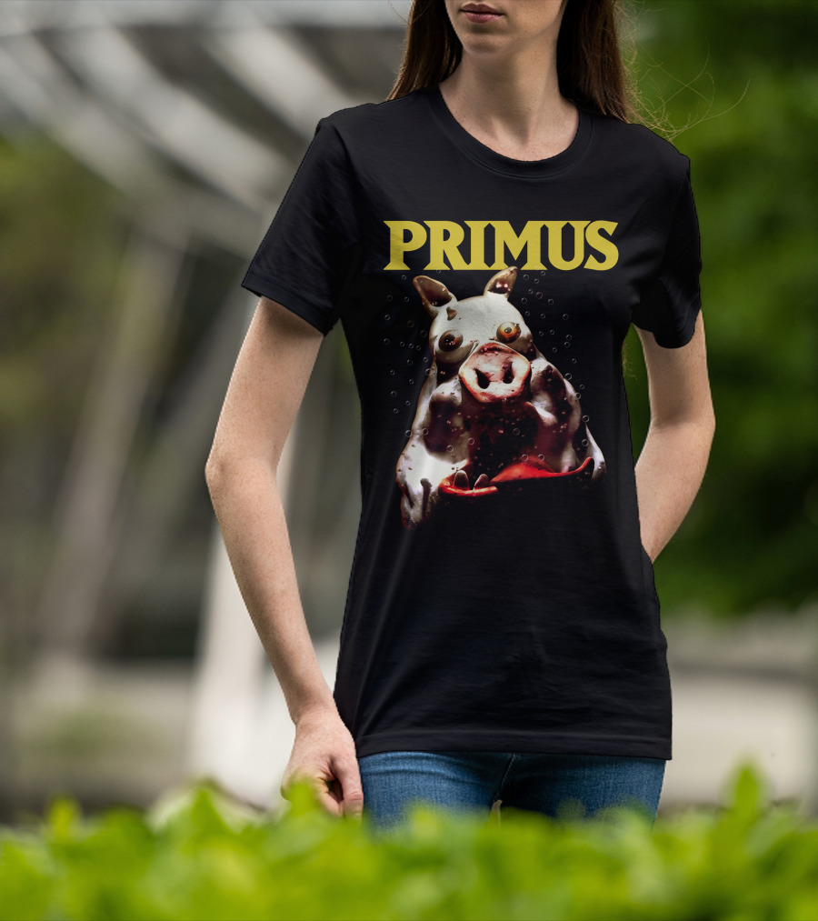 Primus Cow Imagery With Bubbles T-Shirt