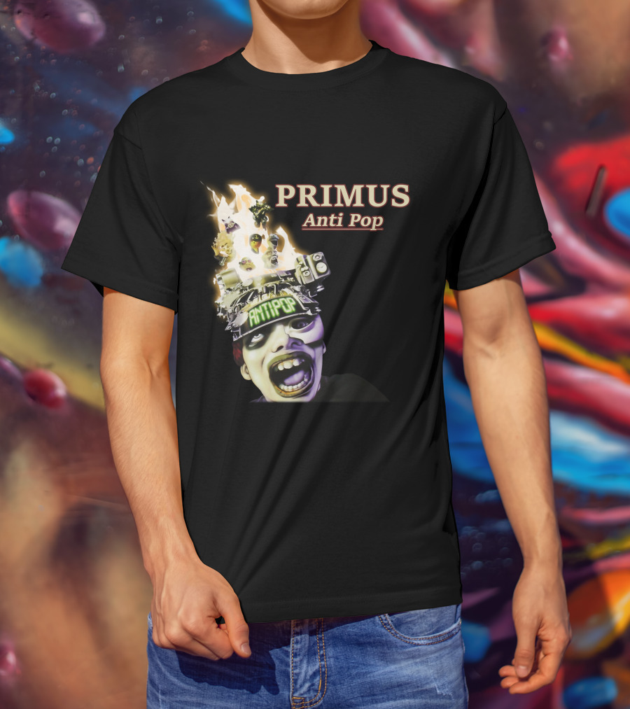 Primus Anti Pop Burning Head T-Shirt