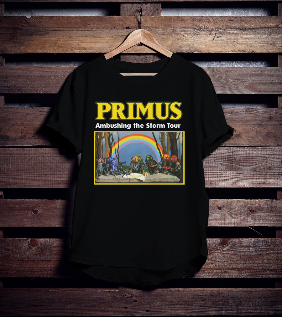 Primus Ambushing The Storm Tour Rainbow Artwork T-Shirt