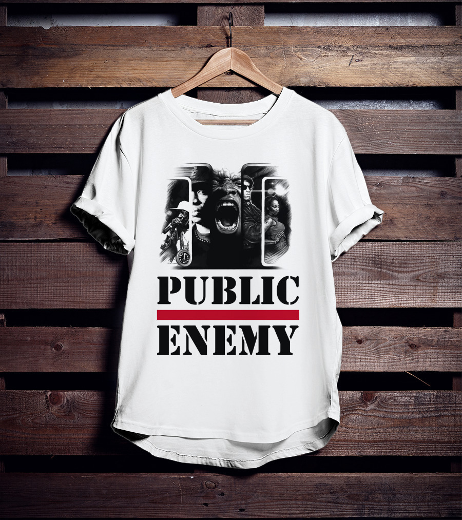 Public Enemy Retro Hip-Hop Icons T-Shirt
