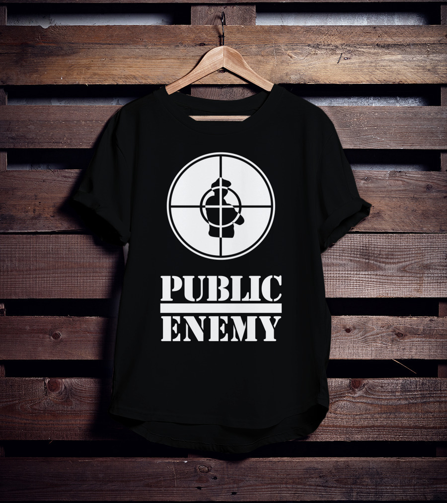 Public Enemy Classic Logo Target Silhouette T-Shirt