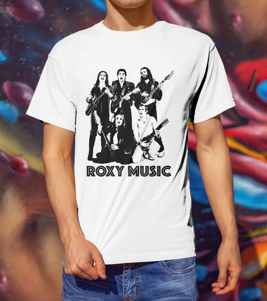 Roxy Music Band Members With Guitars T-Shirt