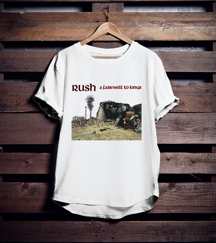 Rush A Farewell To Kings Album Cover Industrial Ruins Scene T-Shirt