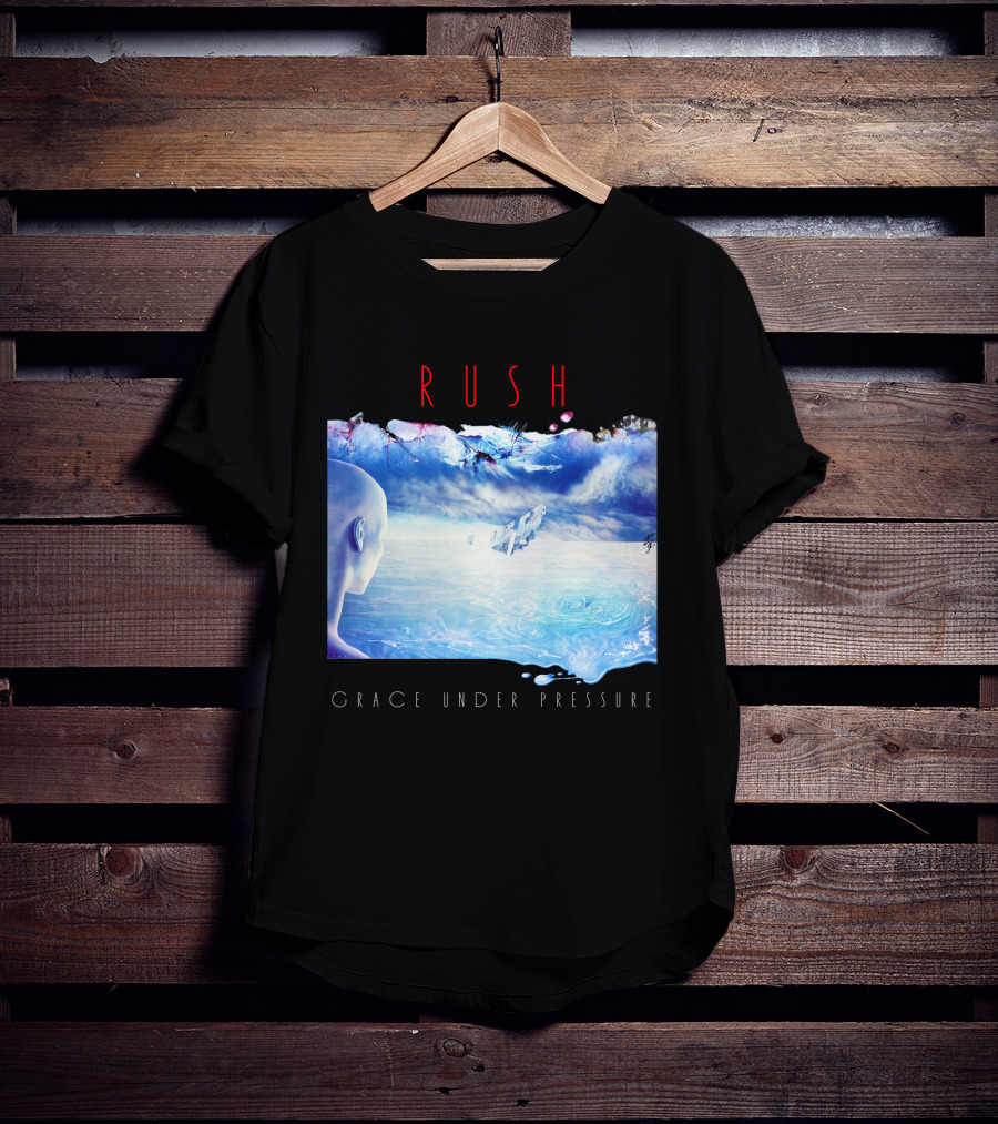 Rush Grace Under Pressure Oceanic Scene T-Shirt