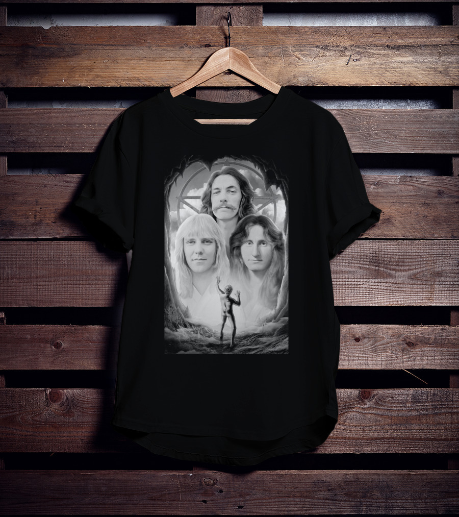 Rsh Band Portrait With Starman And Pentagram T-Shirt