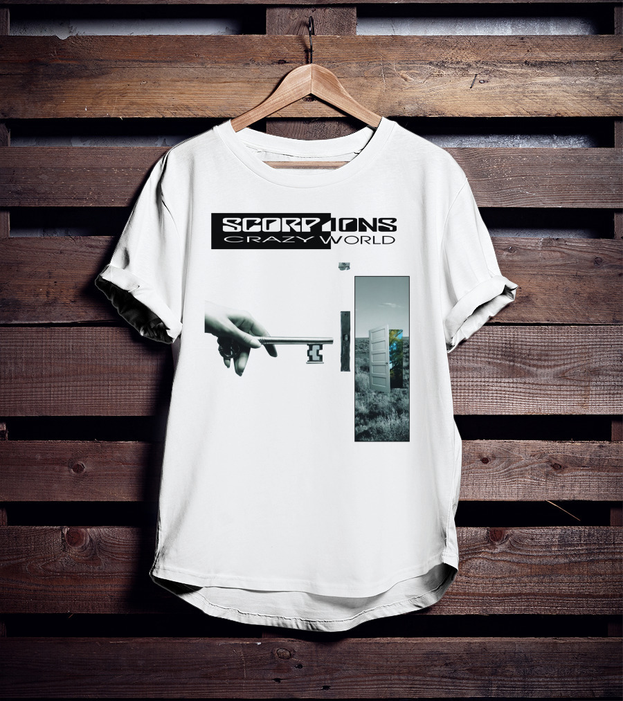 Scorpions Crazy World Key And Door Landscape T-Shirt