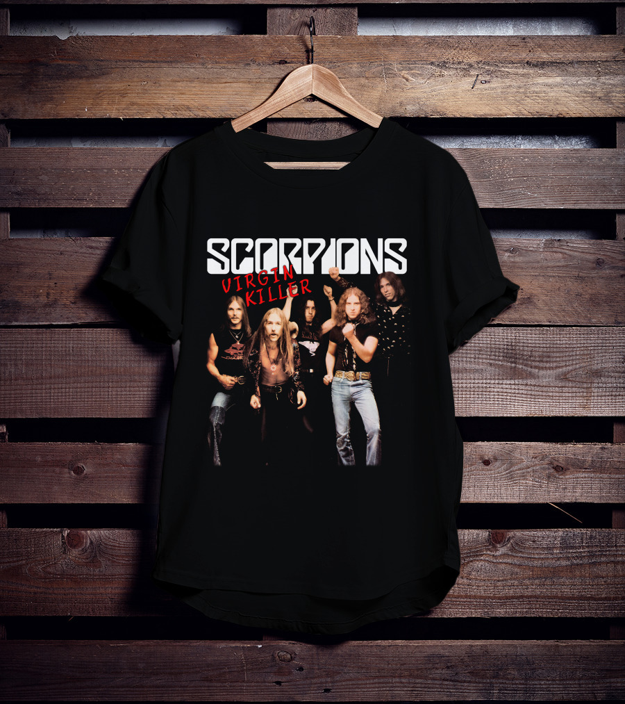 Scorpions Virgin Killer Album Cover Band Photo T-Shirt