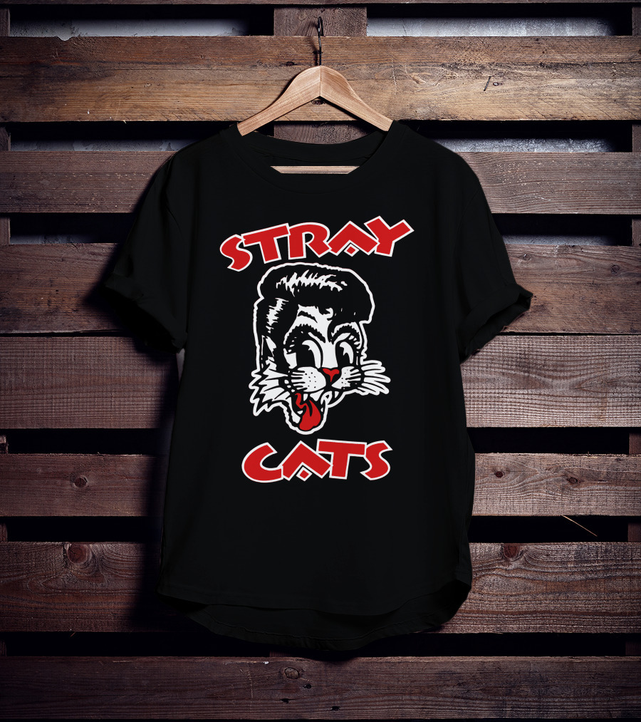 Stray Cats Retro Rockabilly T-Shirt