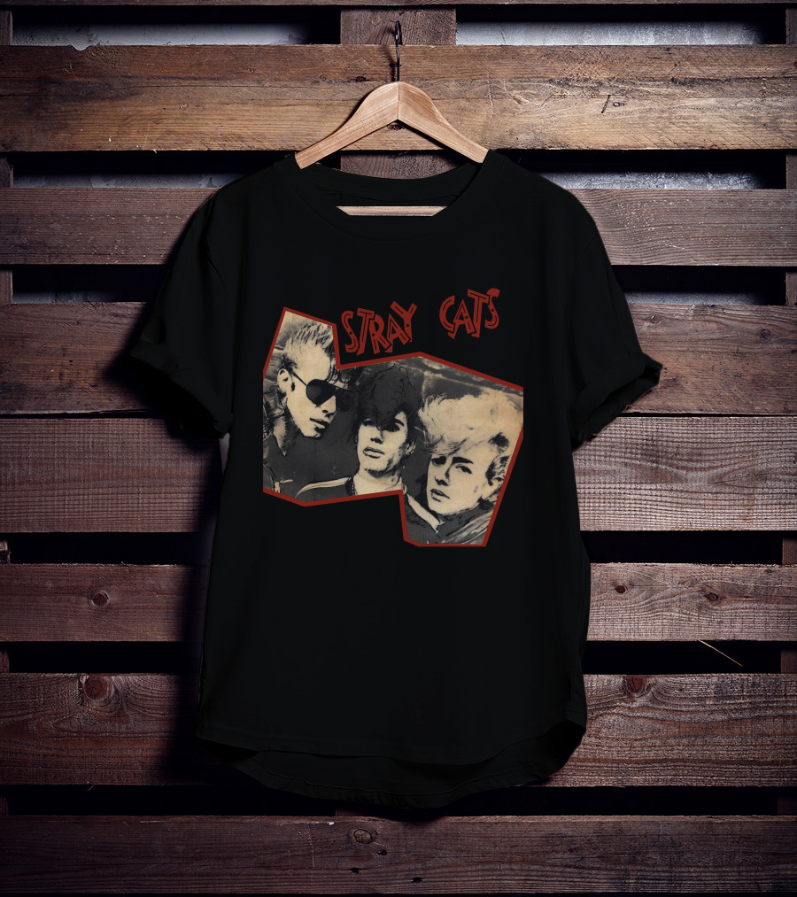 Stray Cats Vintage Trio T-Shirt