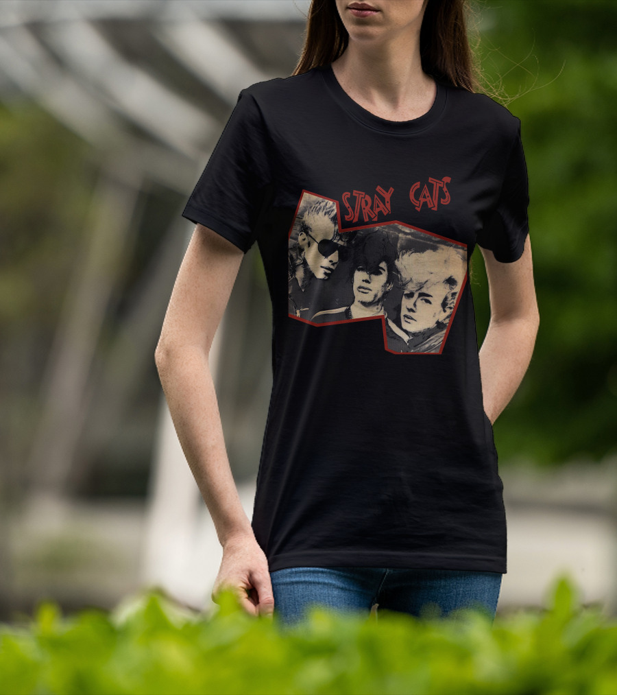 Stray Cats Vintage Trio T-Shirt