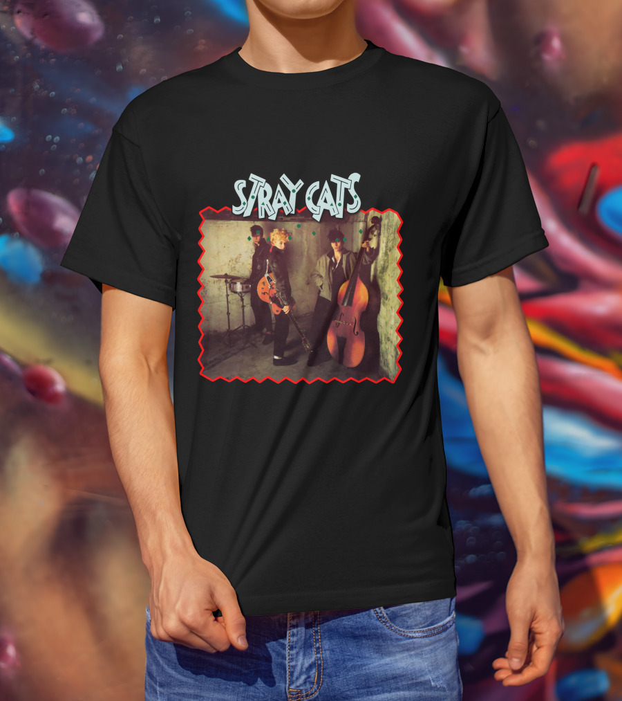 Stray Cats Rockabilly Band Trio T-Shirt