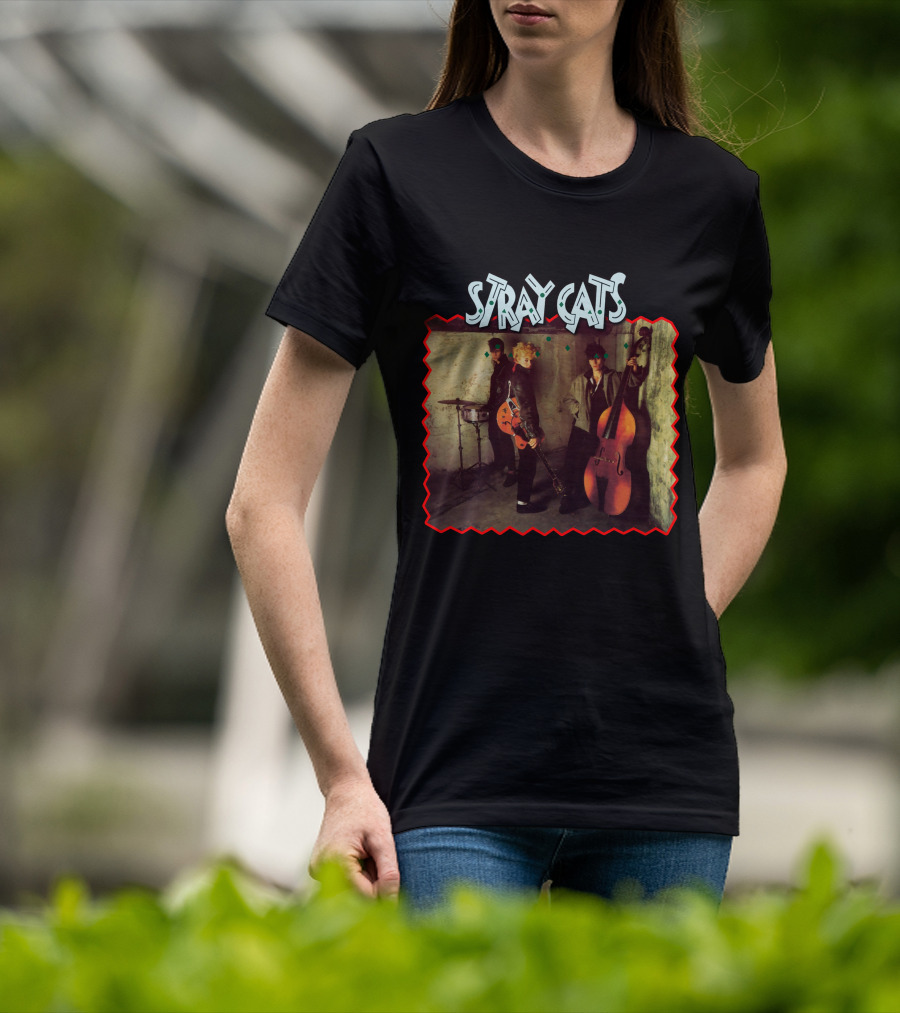 Stray Cats Rockabilly Band Trio T-Shirt