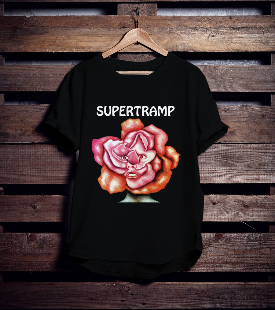 Supertramp Surreal Face Flower T-Shirt