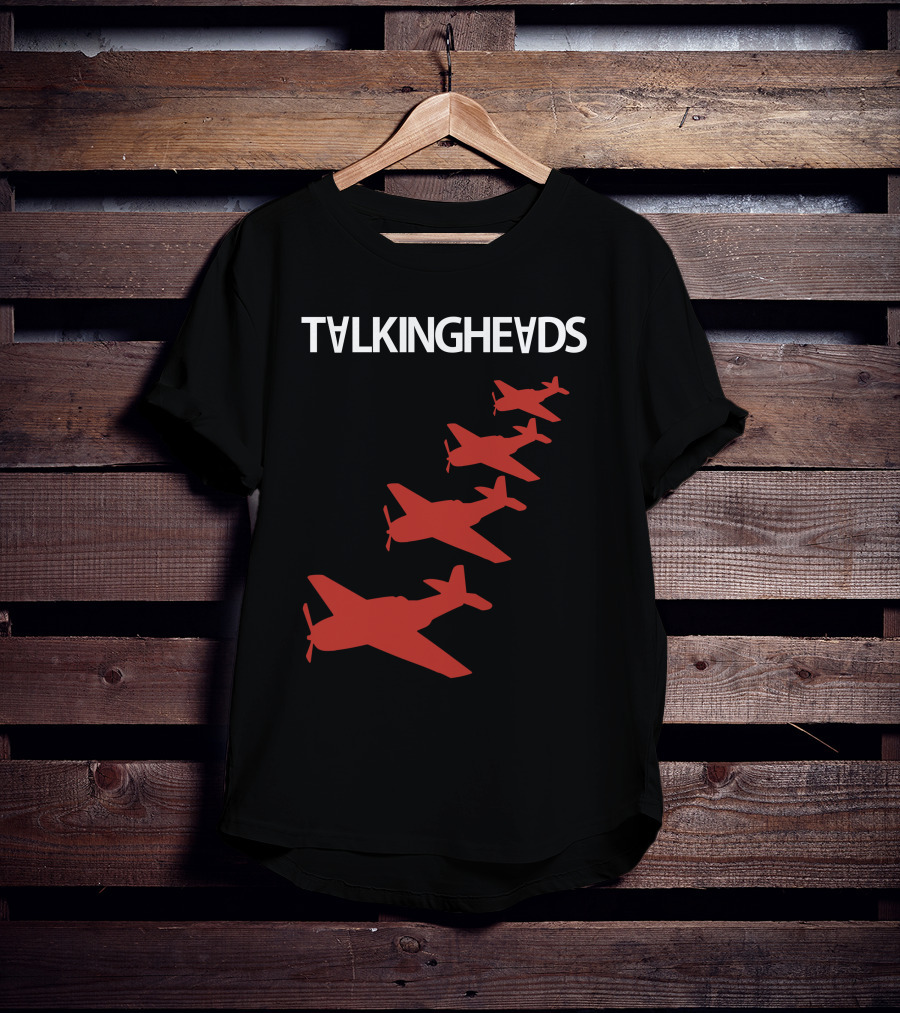 Talking Heads Red Airplanes Formation T-Shirt