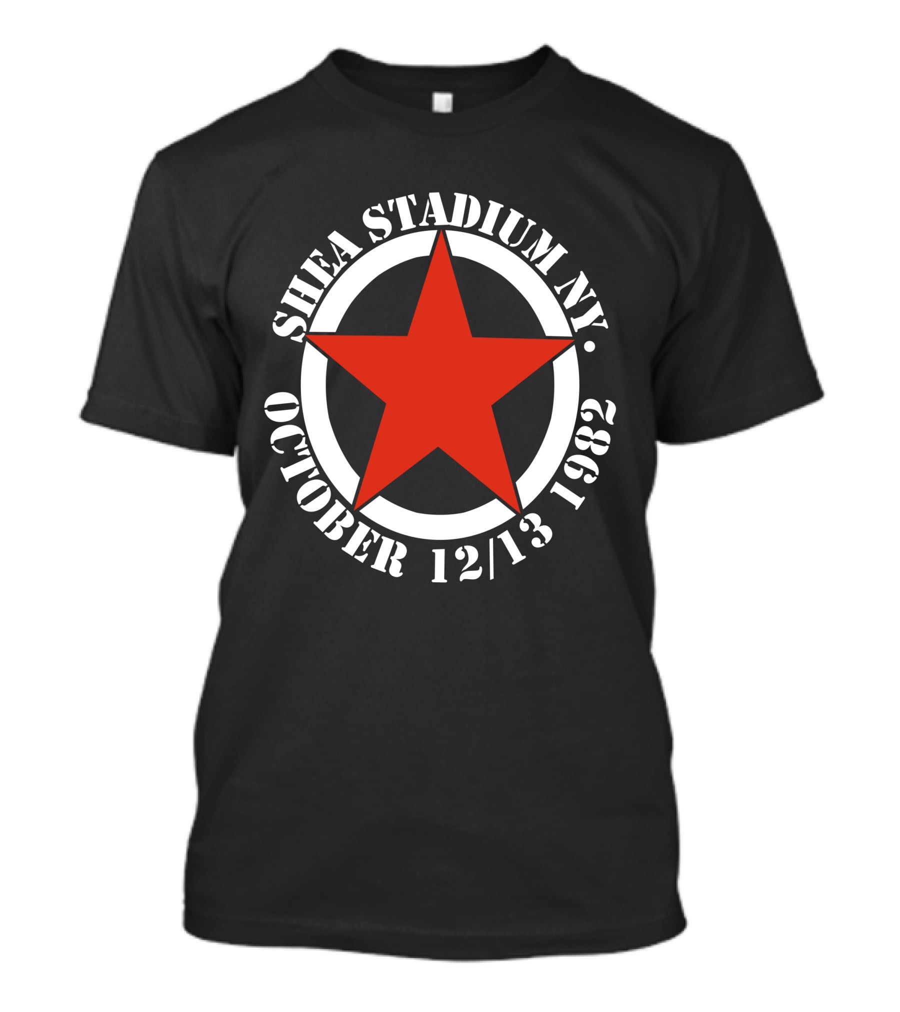 Shea Stadium Ny October 12 13 1982 Red Star T-Shirt