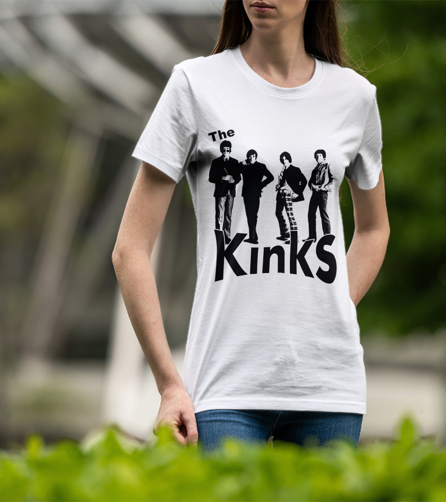 The Kinks Vintage Band Silhouette Classic Rock T-Shirt