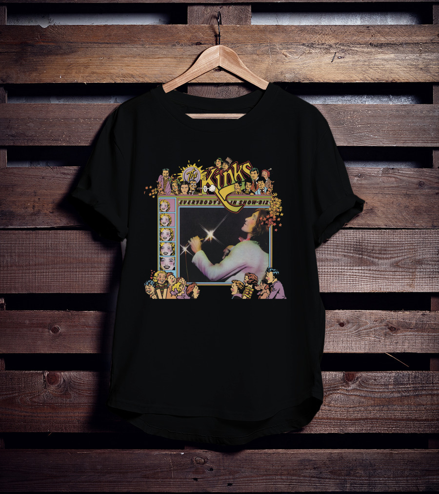 The Kinks Everybody's In Show-Biz Concert Performance Artwork T-Shirt
