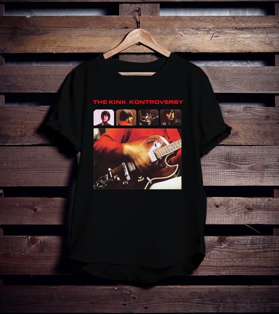 The Kinks The Kink Kontroversy Album Cover Guitar Montage T-Shirt