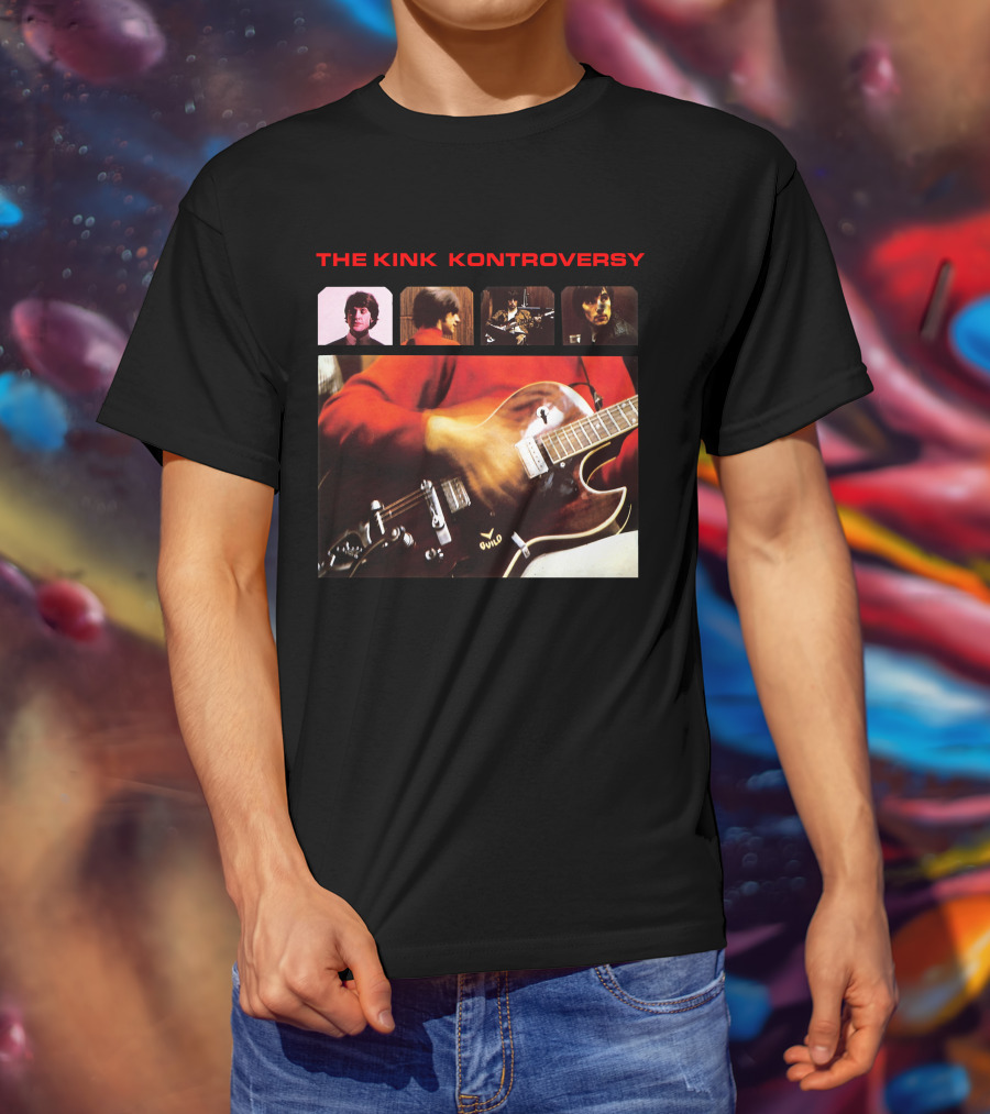 The Kinks The Kink Kontroversy Album Cover Guitar Montage T-Shirt