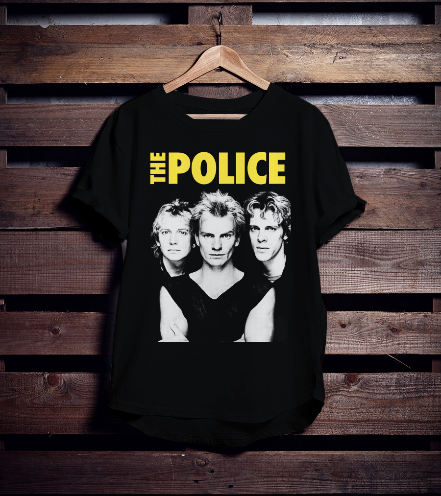 The Police Band Black And White T-Shirt