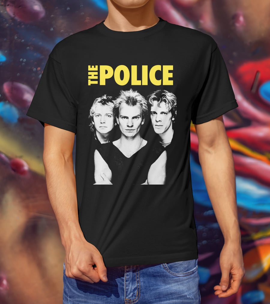 The Police Band Black And White T-Shirt