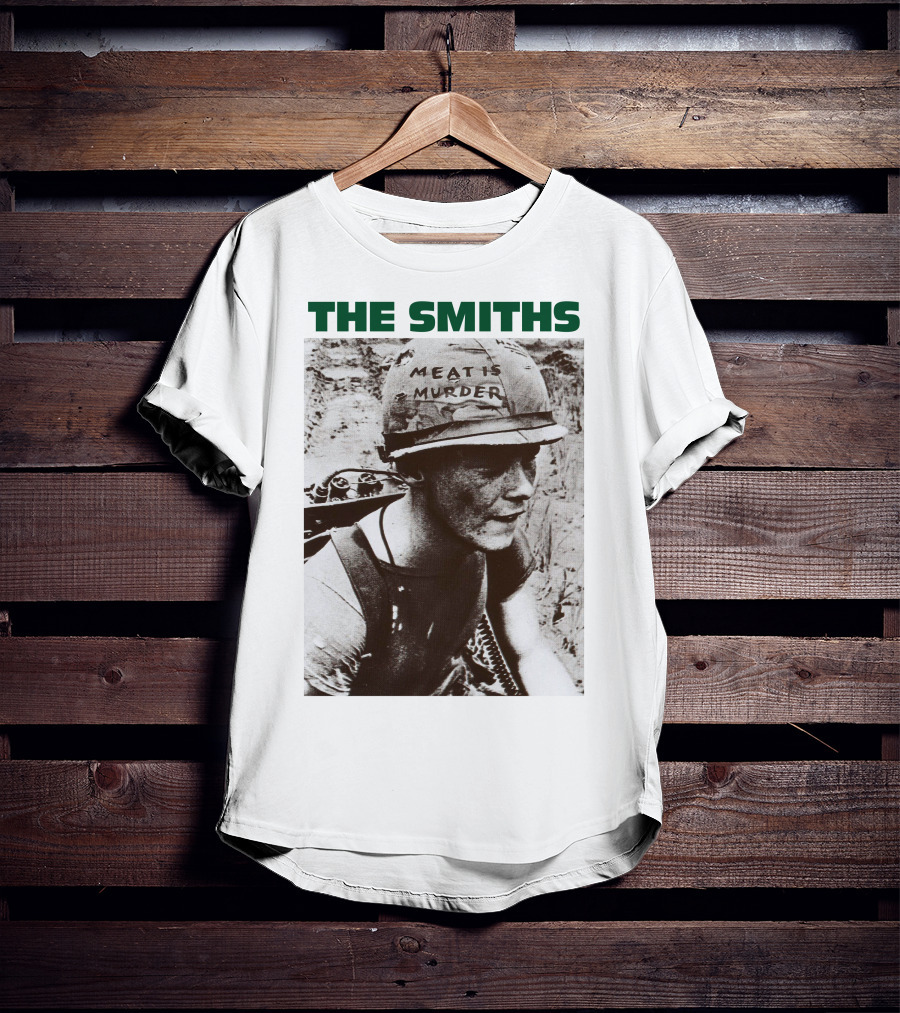 The Smiths Meat Is Murder Vintage Soldier Helmet T-Shirt