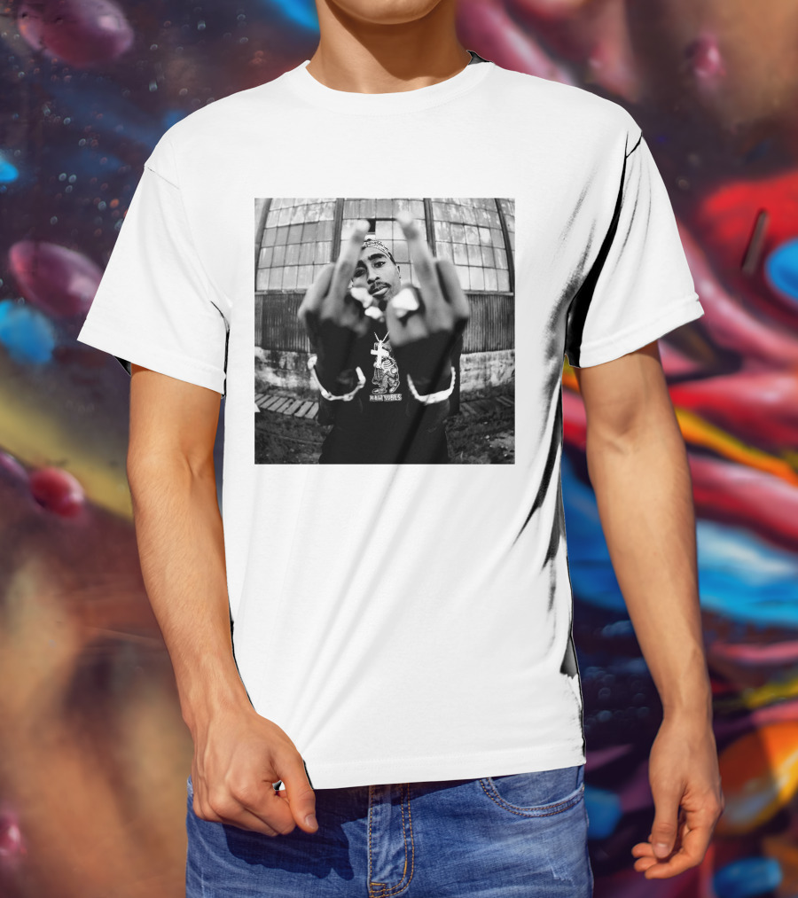 Real Vibez Iconic Black And White Photo T-Shirt