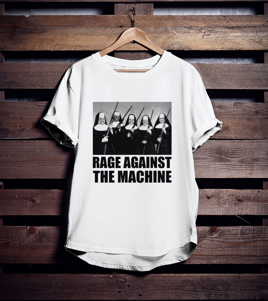 Rage Against The Machine Nuns With Guns Photomontage T-Shirt