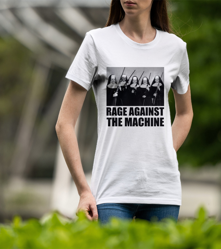 Rage Against The Machine Nuns With Guns Photomontage T-Shirt