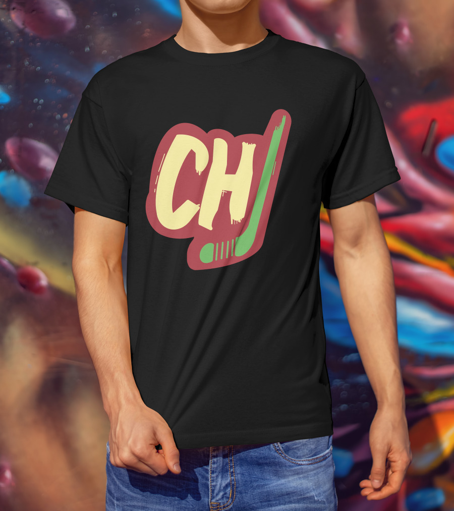 Chicago Blackhawks Hockey Ch Block Style T-Shirt