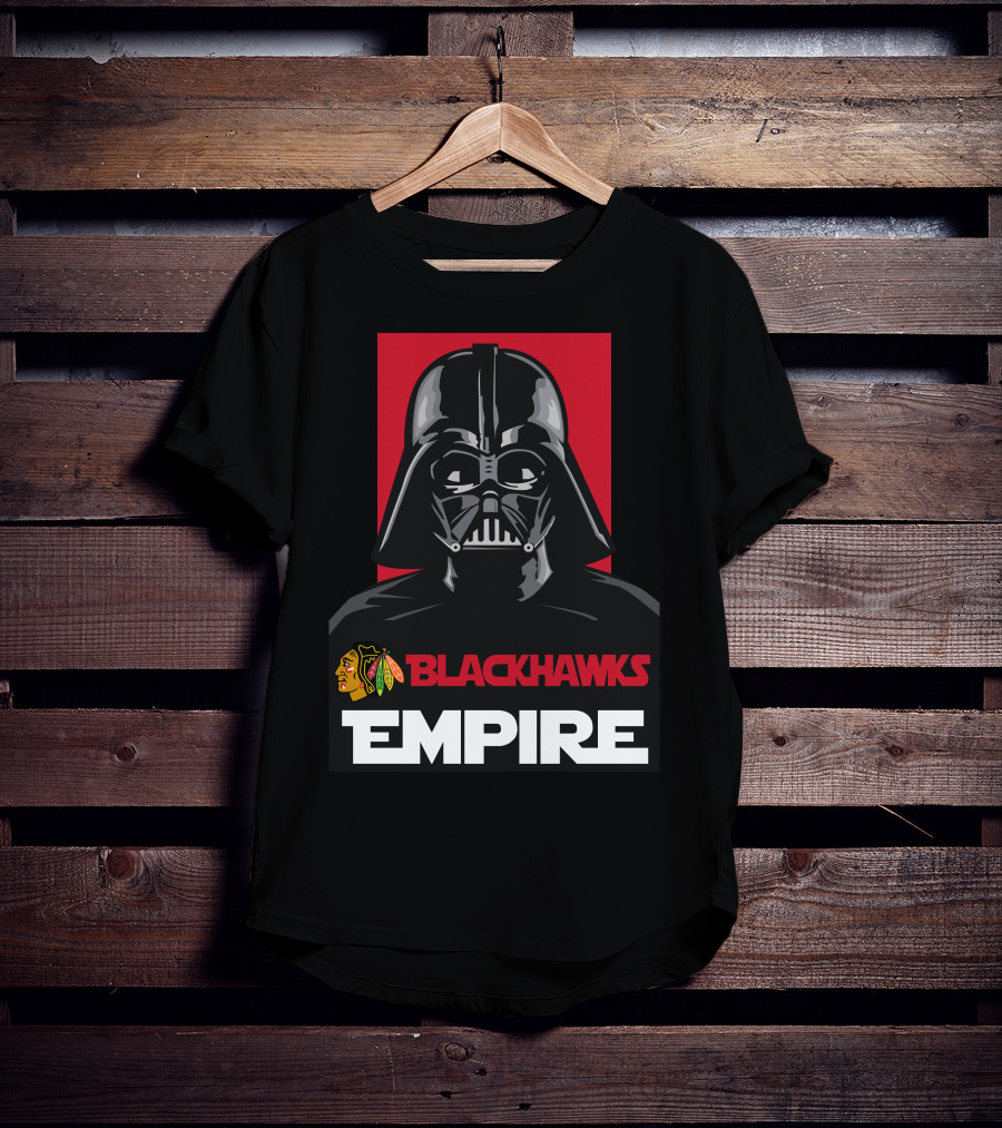 Blackhawks Empire Darth Vader Nhl T-Shirt
