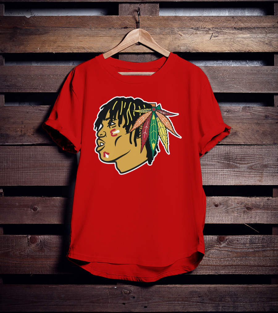 Chicago Blackhawks 21 Rap Logo Custom T-Shirt