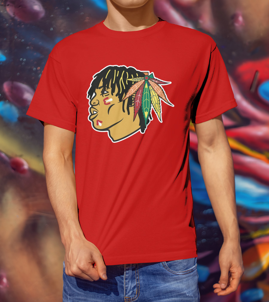 Chicago Blackhawks 21 Rap Logo Custom T-Shirt