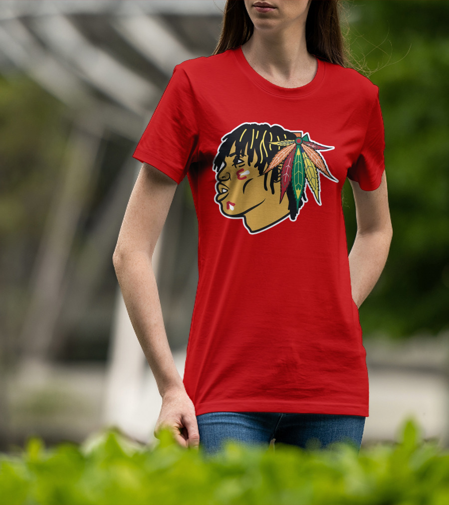 Chicago Blackhawks 21 Rap Logo Custom T-Shirt