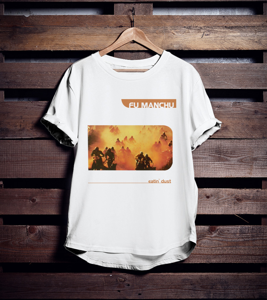 Fu Manchu Eatin' Dust Moto Riders In Desert Haze T-Shirt